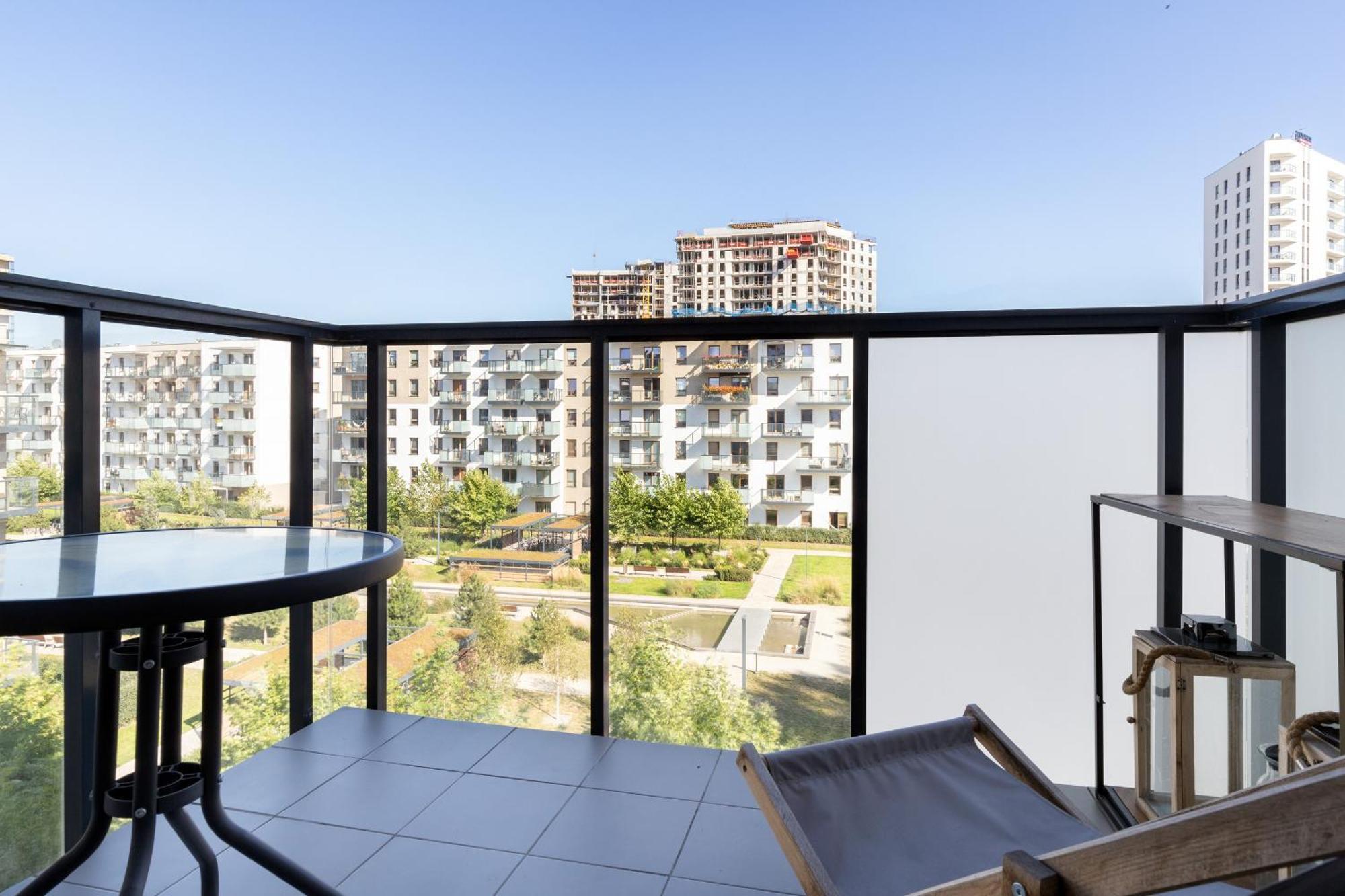 Starowiejska Apartment With Balcony Next To Arena Gdansk Stadium By Noclegi Renters Exterior foto